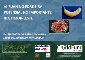 Potentially Important Fruit and Nuts of Timor-Leste (Tetun)